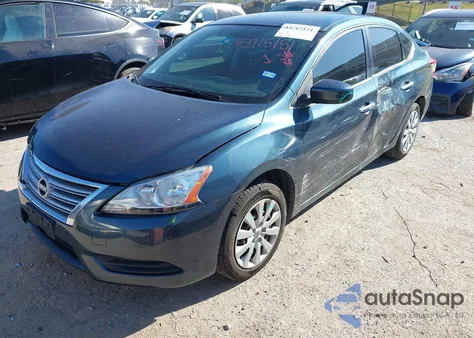 2014 Nissan Sentra S z USA, uszkodzony, nr VIN 3N1AB7AP5EY216977